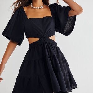 Chic Black Cutout Dress